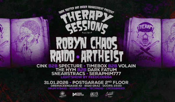 Therapy Sessions Austria featuring Robyn Chaos, Raido & Artheist